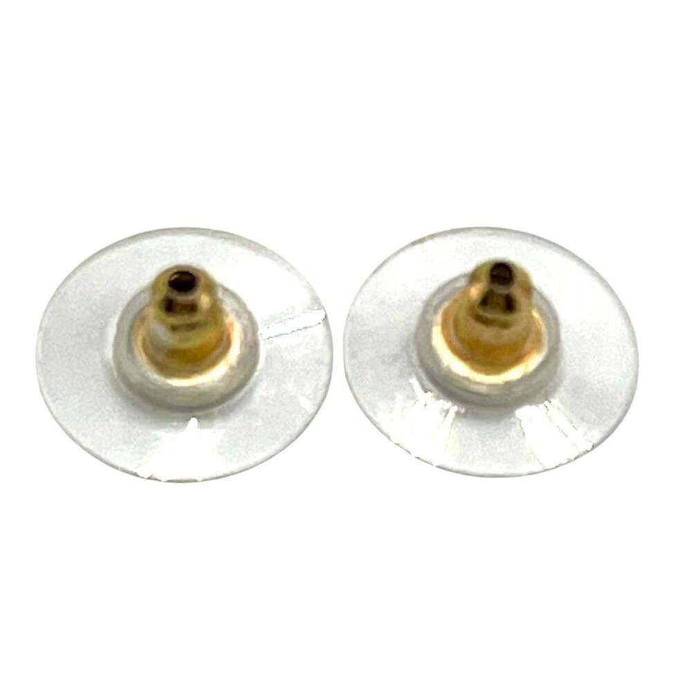 CHANEL Gold Logo Earrings - Picture 6 of 6
